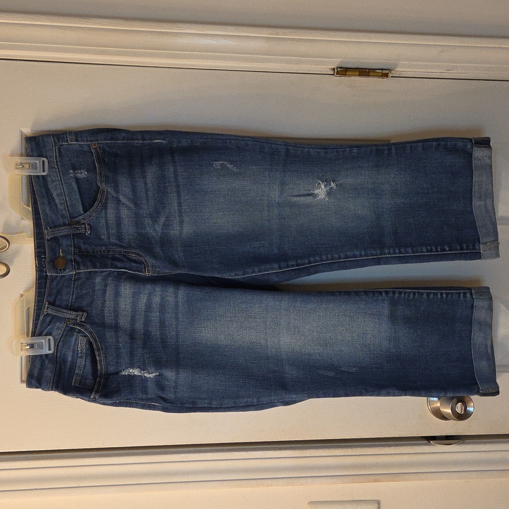 Time and Tru Distressed Blue Capris
